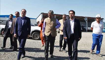 Indian amb. visits Astara-Astara railway route