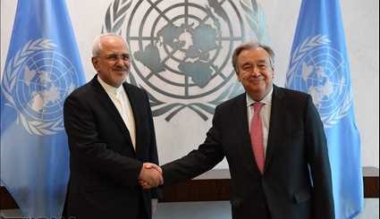 Zarif, UN chief discuss regional, global issues