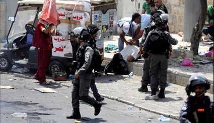 عنف قوات الكيان الصهيوني بحق الفلسطينيين في القدس المحتلة