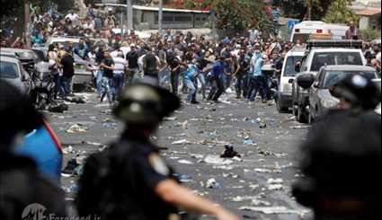 عنف قوات الكيان الصهيوني بحق الفلسطينيين في القدس المحتلة
