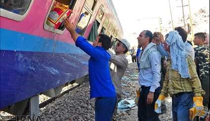Ahwaz-Mashad train derails with no casualties on July 23, 2017.