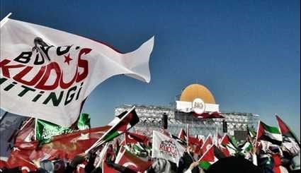 Thousands Rally in Istanbul against Israel's Al-Aqsa Mosque Measures