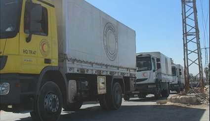Syrian Red Crescent Delivers Humanitarian Aid to Eastern Ghouta
