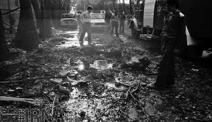 August 1981 - Explosion of a bomb in Pasteur Street in Tehran / Images