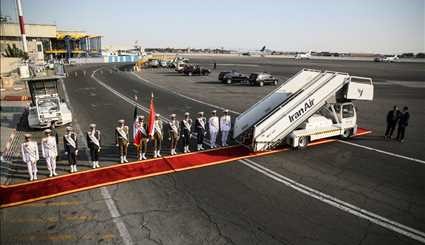 ضيوف مراسم أداء اليمين الدستورية في مطار الإمام خميني الدولي