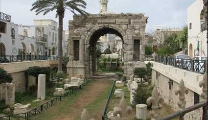 قوس ماركوس أوريليوس في العاصمة الليبية طرابلس