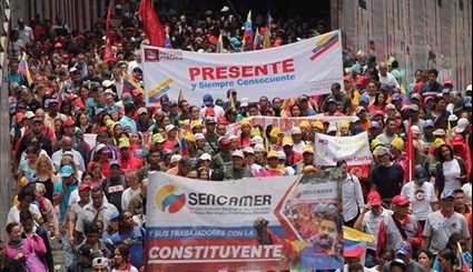 Venezuelans Reject Trump Threats with Anti-Imperialist March