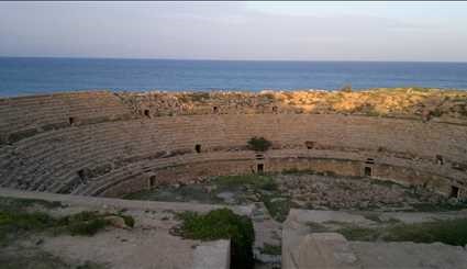 مدينة لبدة الاثرية في ليبيا