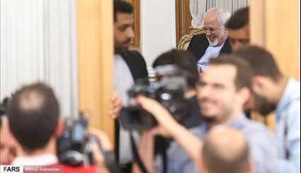 بالصور.. ديمستورا يجري محادثات مع ظريف في طهران