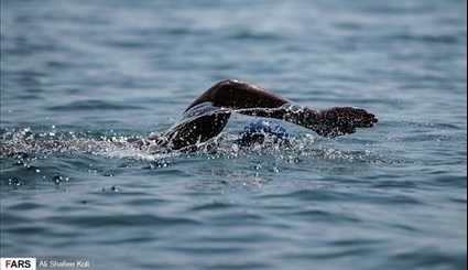 بالصور.. بطولة السباحة في المياه المفتوحة شمالي ايران