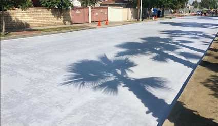 لوس أنجلوس طلاء الشوارع بالأبيض لمواجهة الحرارة