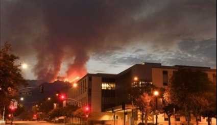 حريق غابات في لوس أنجلوس وإجلاء سكان منطقة مجاورة