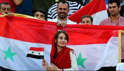 بالصور، مشجعي المنتخب السوري في ملعب آزادي بطهران