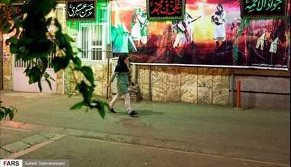 بالصور.. طهران ترفع رايات الحزن على أعتاب ذكرى استشهاد سيد شباب أهل الجنة (ع)