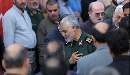 بالصور.. مراسم تأبين اربعينية الشهيد الايراني مرتضى حسين بور