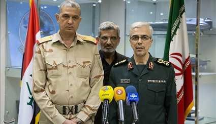 بالصور.. رئيس هيئة الاركان الايرانية يستقبل نظيره العراقي