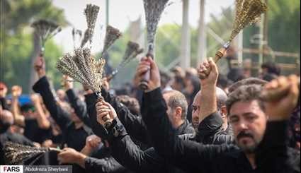 بالصور.. مراسم العزاء بذكرى استشهاد الحسين (ع) في المحافظات الايرانية