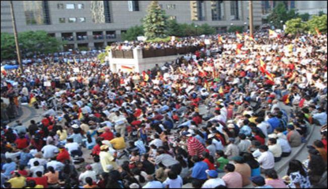 مسيرات في كندا نصرة لانتفاضة الشعب البحريني