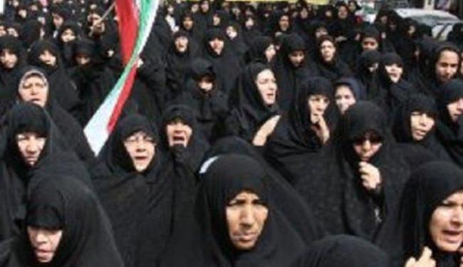 طالبات قم يحتجّن على قمع الشعب البحريني