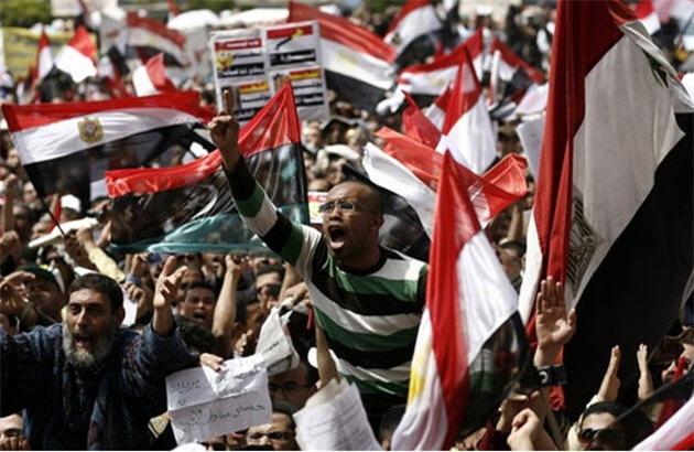 اعتراض مصری ها به حاکمان سعودی و بحرینی