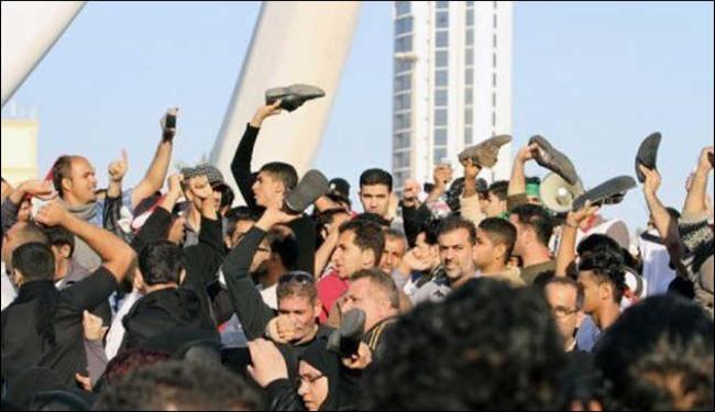 قمع مواكب العزاء على يد الامن البحريني والسعودي
