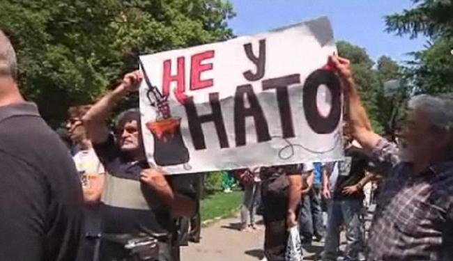 الصرب يحتجون ضد عقد مؤتمر الناتو في بلغراد
