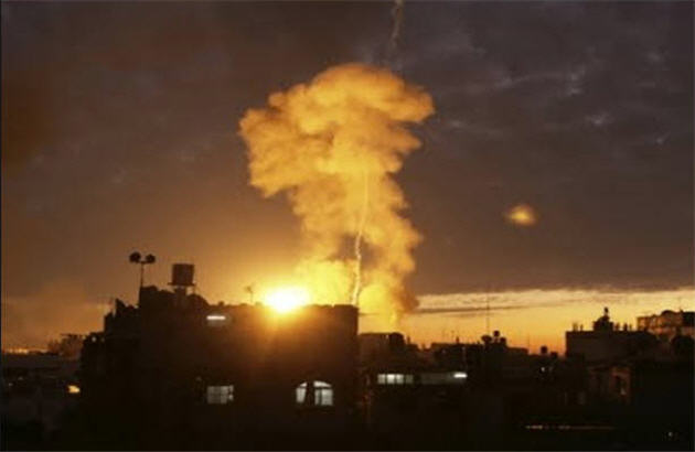 حمله هوایی اسراییل به نوارغزه