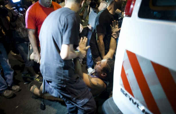تظاهرات صهیونیستها به خشونت کشیده شد