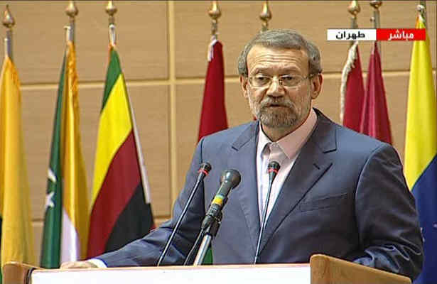 لاريجاني:قيامهاي منطقه پشتيباني از فلسطين است