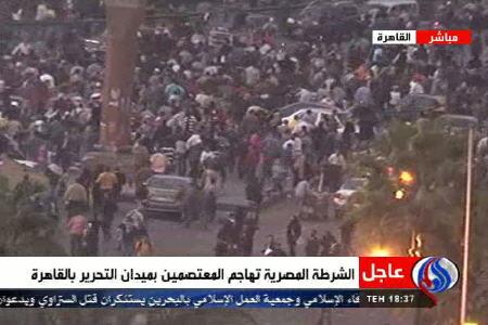حمله ارتش مصر به معترضان در میدان التحریر