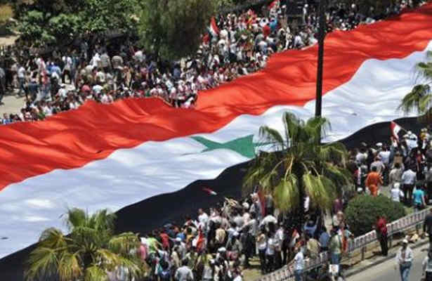 تظاهرات دردمشق عليه اتحاديه عرب