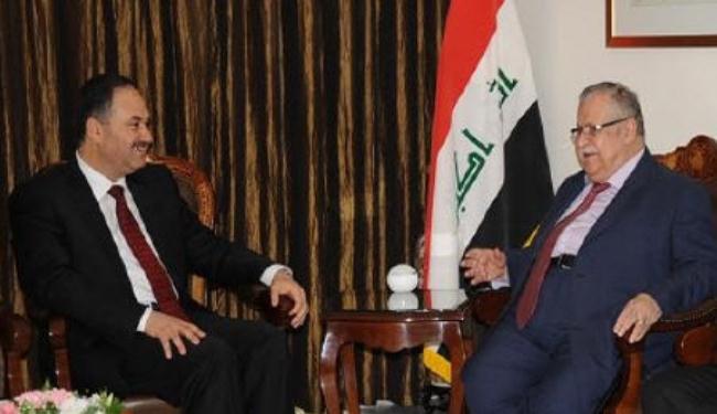 الطالباني يبحث مع العيساوي آخر التطورات السياسية 