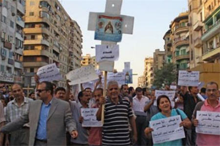 مسيحيان مصر تظاهرات كردند