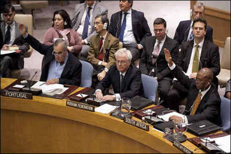 وتوی قطعنامه ضد سوری در شورای امنیت 