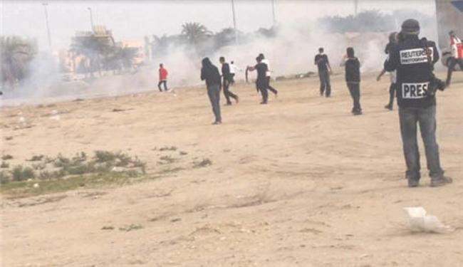 انطلاق الزحف الجماهيري بالبحرين وسط مواجهات مع قوات النظام