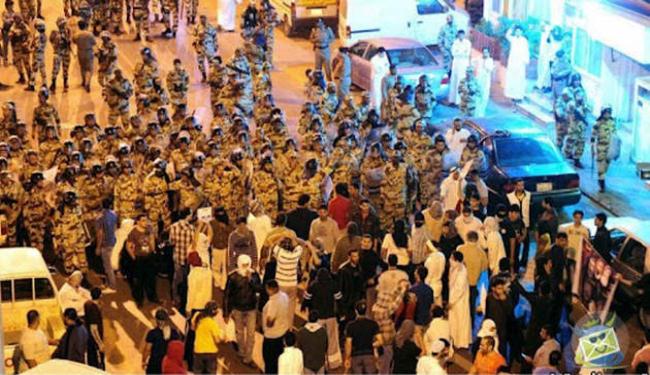 تظاهرات في القطيف تطالب باسقاط النظام السعودي