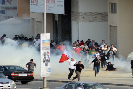 درگیری شدید مزدوران آل‌خلیفه با بحرینی‌ها