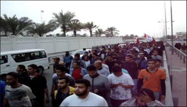 الامن البحريني يقمع مسيرة تابين الشهيدة عبدة حسن