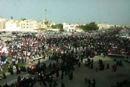 تظاهرات 500 هزار نفر درسالگرد اشغال بحرین