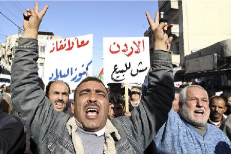 تظاهرات اردنی‌ها ضد فساد واوضاع امنیتی