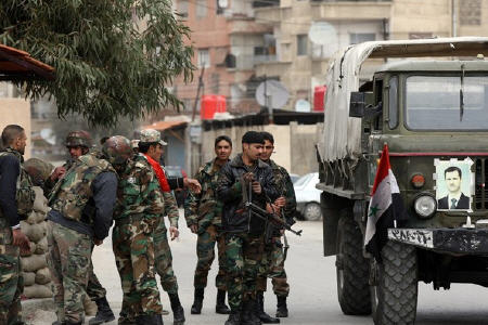 درگیری شدید ارتش سوریه و عناصر مسلح
