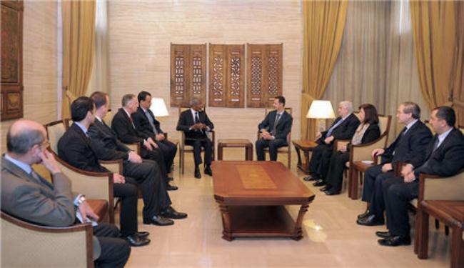 الوفد الدولي يبدأ اليوم لقاءاته بالمسؤولين السوريين