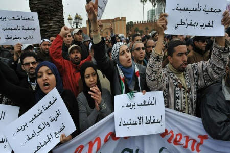 ادامه خشونت علیه معترضان در مغرب