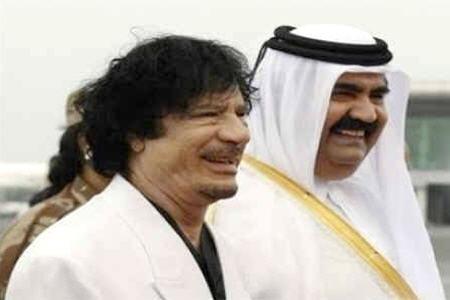 نقش امیر قطر در قتل قذافی