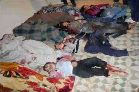 قتل عام 2 خانواده سوری به دست تروریست ها