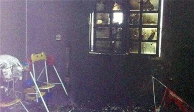 احتراق منزل في دمستان بسبب إطلاق غاز مسيل للدموع