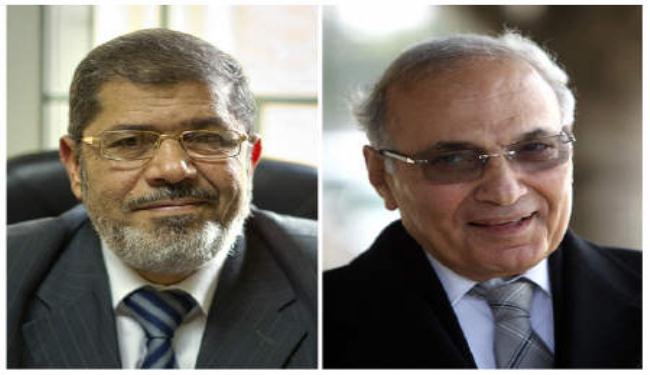 الإخوان تعلن انتقال مرسي وشفيق إلى الجولة الثانية 