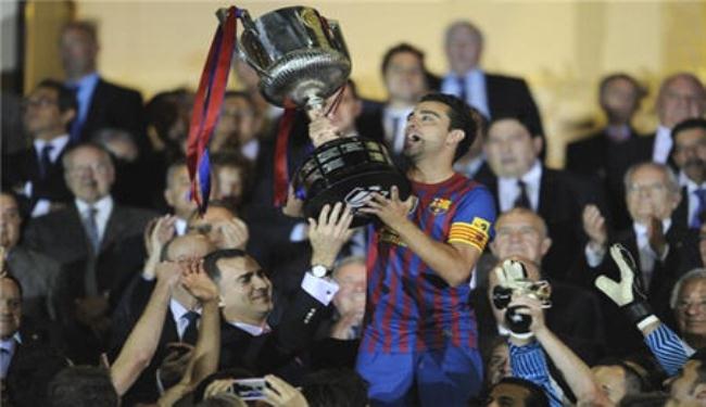 برشلونة يودع جوارديولا باحراز كأس ملك اسبانيا