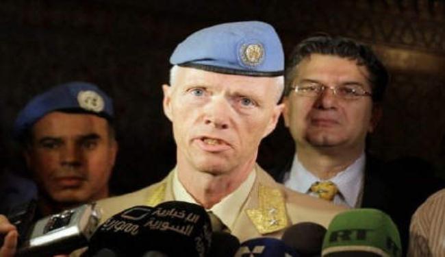 رئيس المراقبين: حل أزمة سوريا بيد الحكومة والمعارضة المدعومة خارجيا