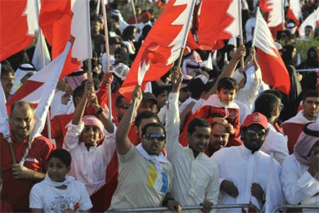  بحرينيها عليه رژيم آل خليفه تظاهرات مي كنند